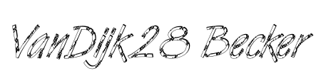 VanDijk28 Becker Font Image