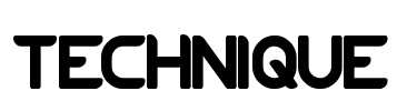 TECHNIQUE Font Image