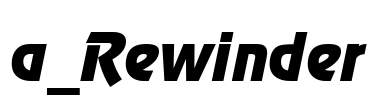 a_Rewinder Font Image