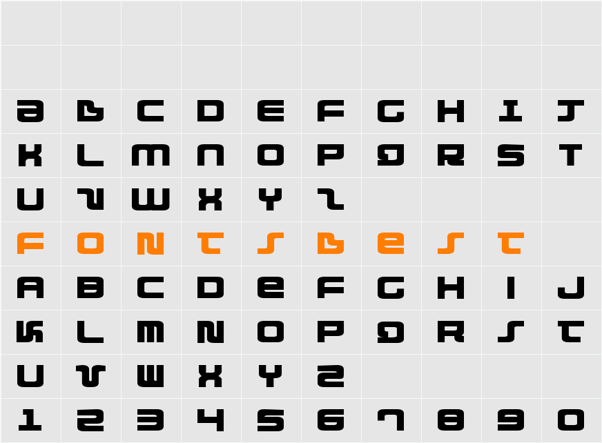 Direktor Expanded Character Map