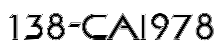 138-CAI978 Font Image