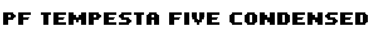PF Tempesta Five Condensed Font Image