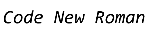 Code New Roman
