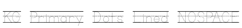 KG Primary Dots Lined NOSPACE Font Image