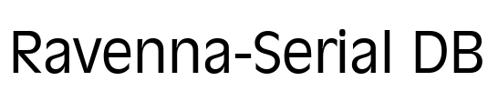 Ravenna-Serial DB Font Image
