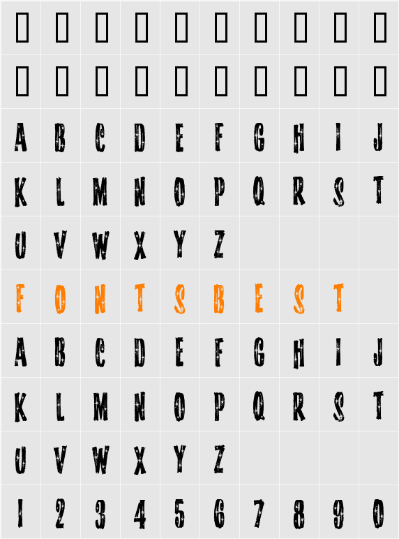 StarshineMF Character Map