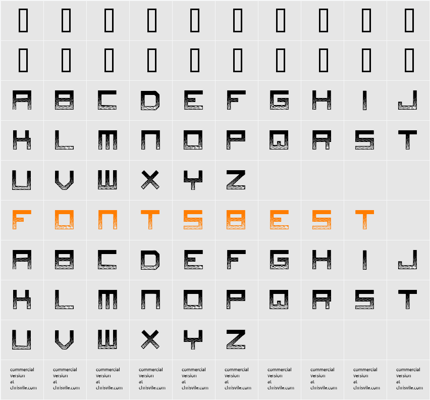 Digital Disorder Character Map