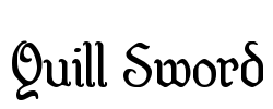 Quill Sword Font Image