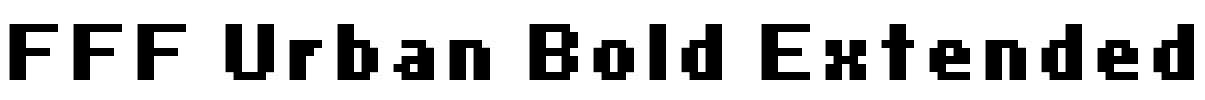 FFF Urban Bold Extended Font Image