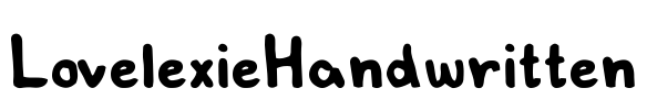 LovelexieHandwritten Font Image