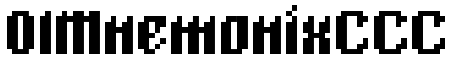 01MnemonixCCC Font Image