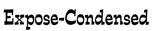 Expose-Condensed Font Image
