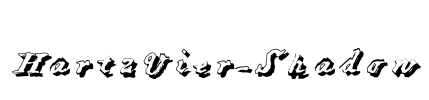 HartzVier-Shadow Font Image