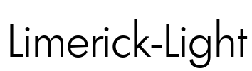 Limerick-Light Font Image