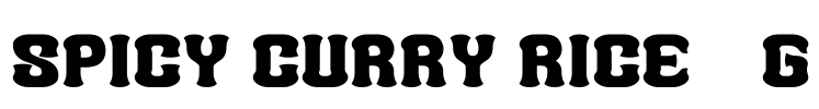 Spicy Curry Rice__G Font Image