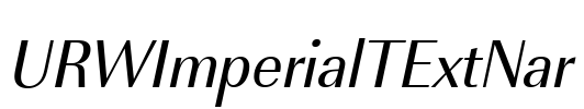 URWImperialTExtNar Font Image