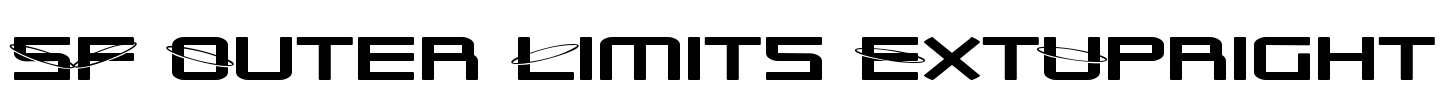 SF Outer Limits ExtUpright Font Image