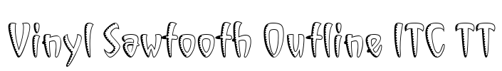 Vinyl Sawtooth Outline ITC TT