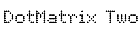 DotMatrix Two Font Image