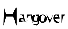 Hangover Font Image