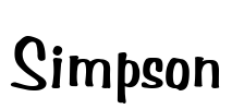 Simpson Font Image