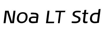 Noa LT Std Font Image