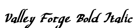Valley Forge Bold Italic