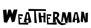 Weatherman Font Image