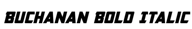 Buchanan Bold Italic Font Image