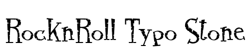 RocknRoll Typo Stone