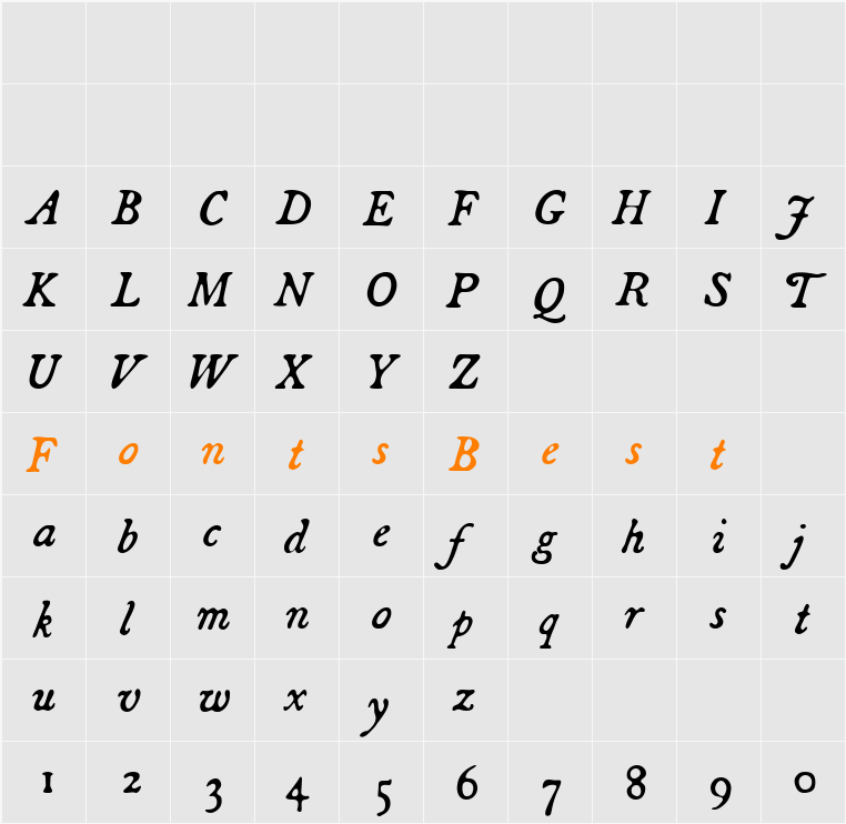 Broadsheet Character Map