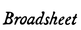Broadsheet Font Image