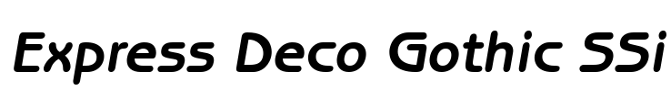Express Deco Gothic SSi Font Image
