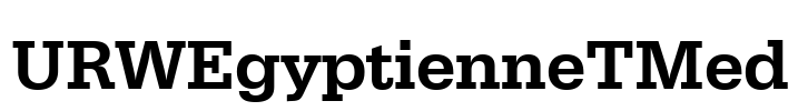 URWEgyptienneTMed Font Image
