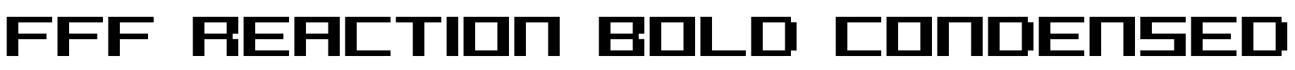 FFF Reaction Bold Condensed Font Image