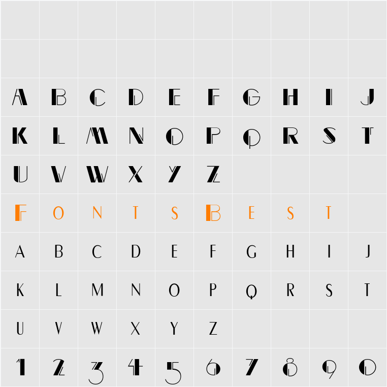RightBankFLF Character Map