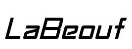 LaBeouf Font Image