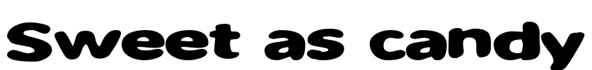 Sweet as candy Font Image
