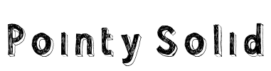 Pointy Solid Font Image