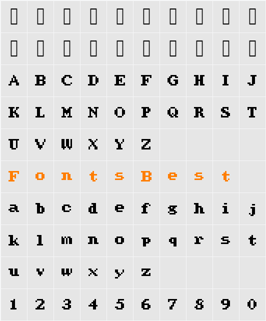 WerdnasReturn Character Map