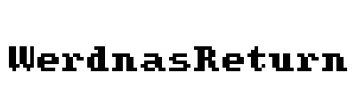 WerdnasReturn Font Image