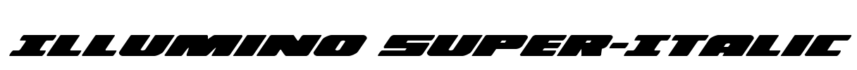 Illumino Super-Italic Font Image