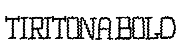TIRITONA BOLD Font Image