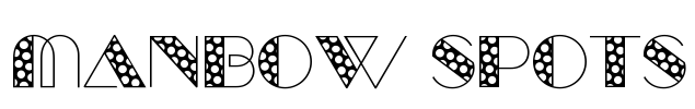 Manbow Spots Font Image