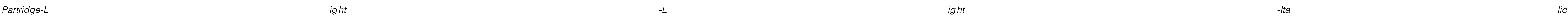 Partridge-Light-Light-Italic