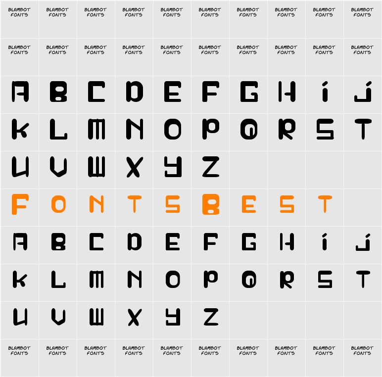 Squeezy Cheez Character Map