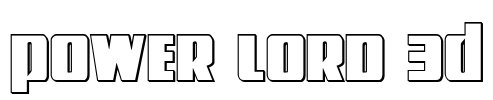 Power Lord 3D Font Image