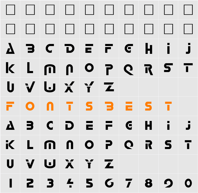 Logash Character Map