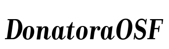 DonatoraOSF Font Image