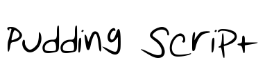 Pudding Script Font Image